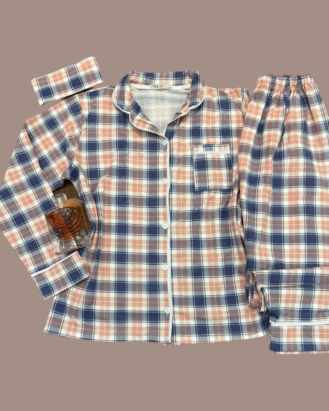 Long sleeves buttoned pyjama by order