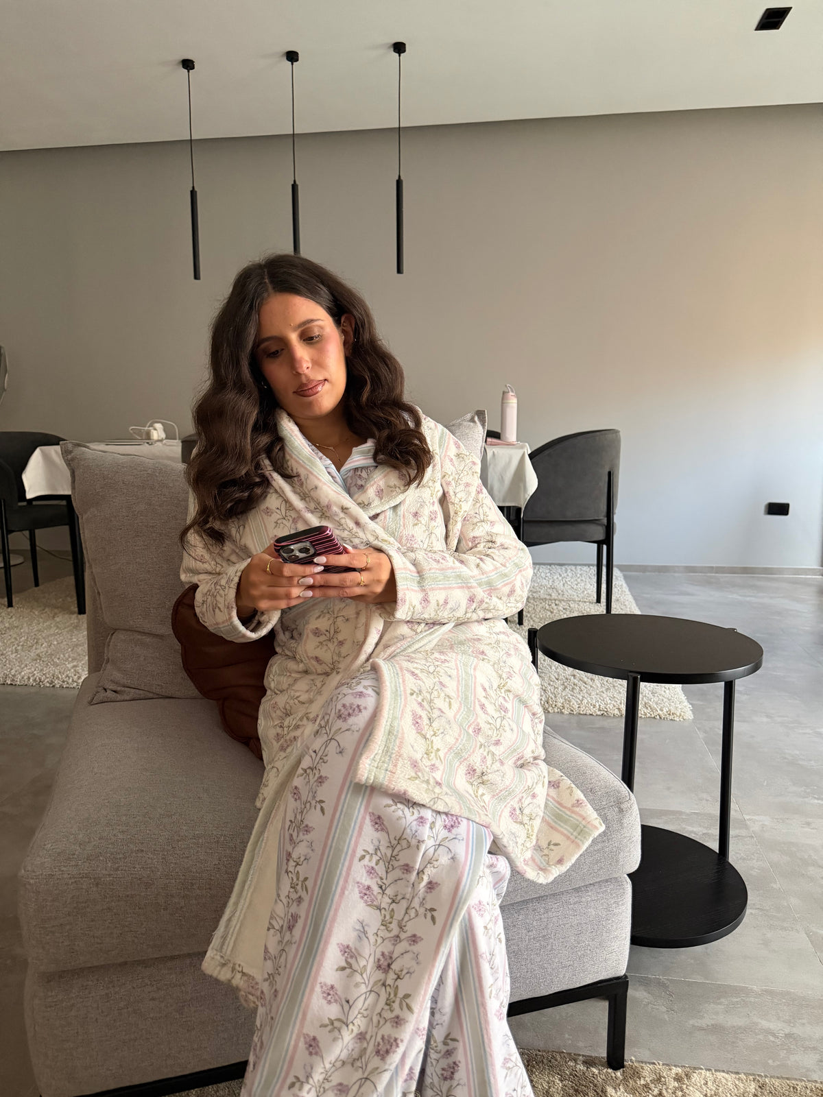 Vintage Floral Winter Robe ❄️ 💜