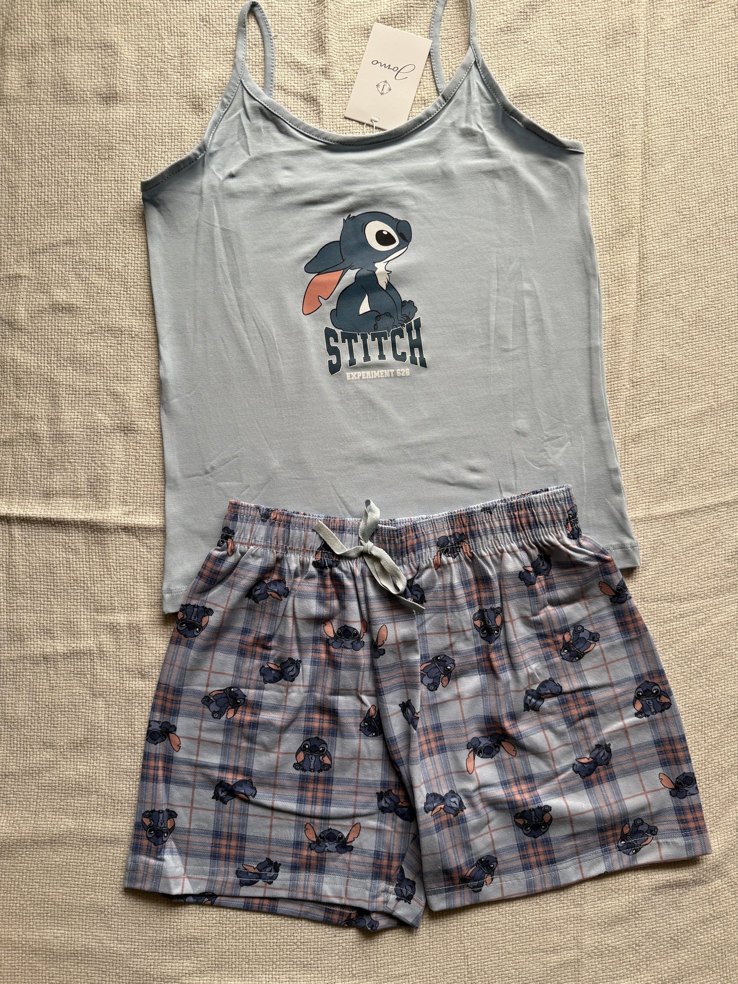 Stitch checkered pj short