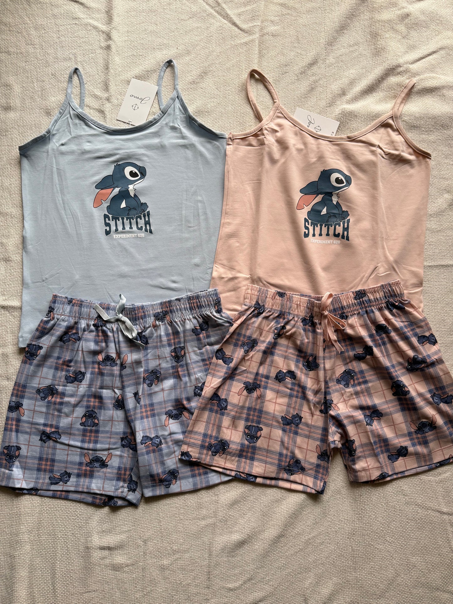 Stitch checkered pj short