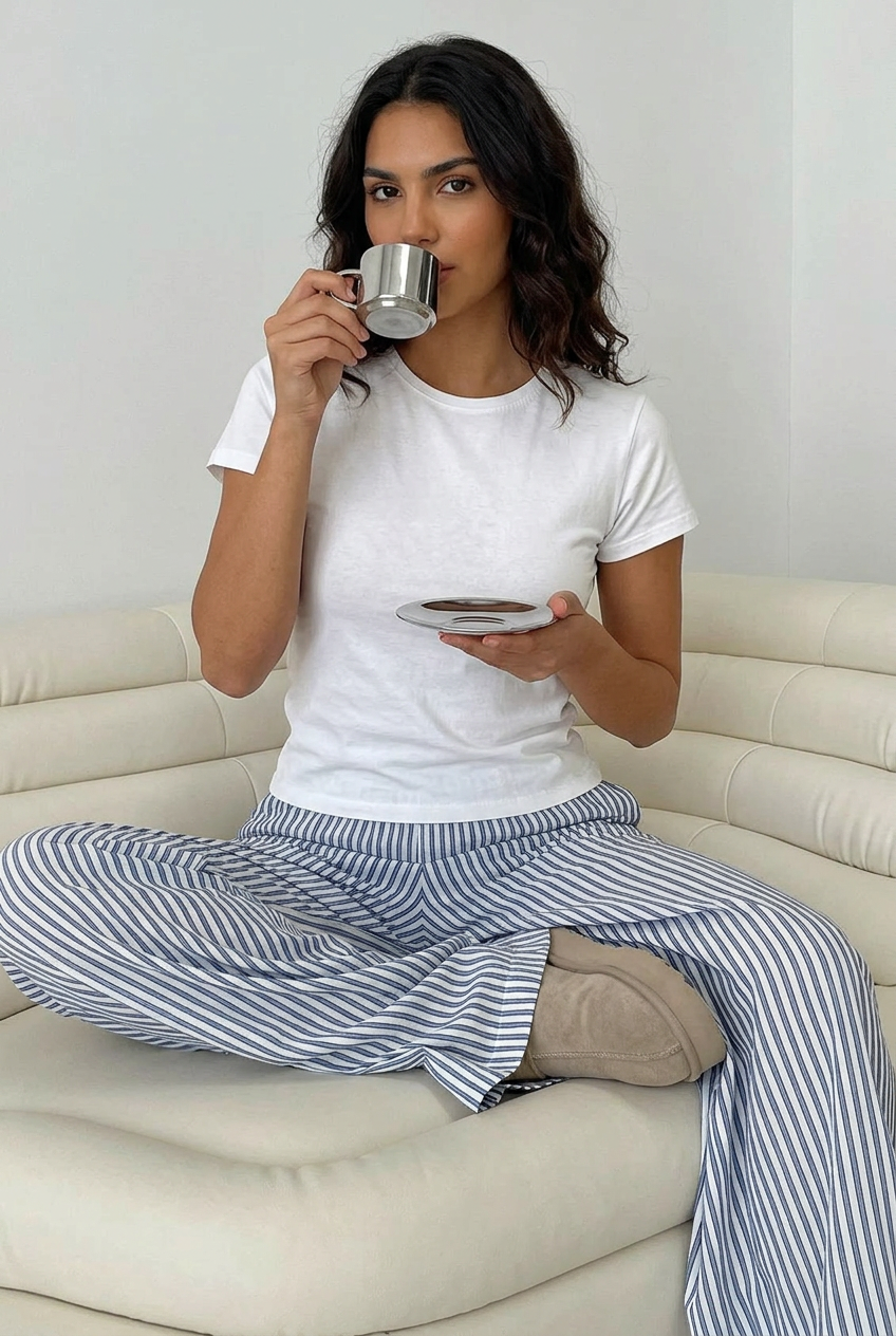 Primark mirror original half sleeves & long pants pj