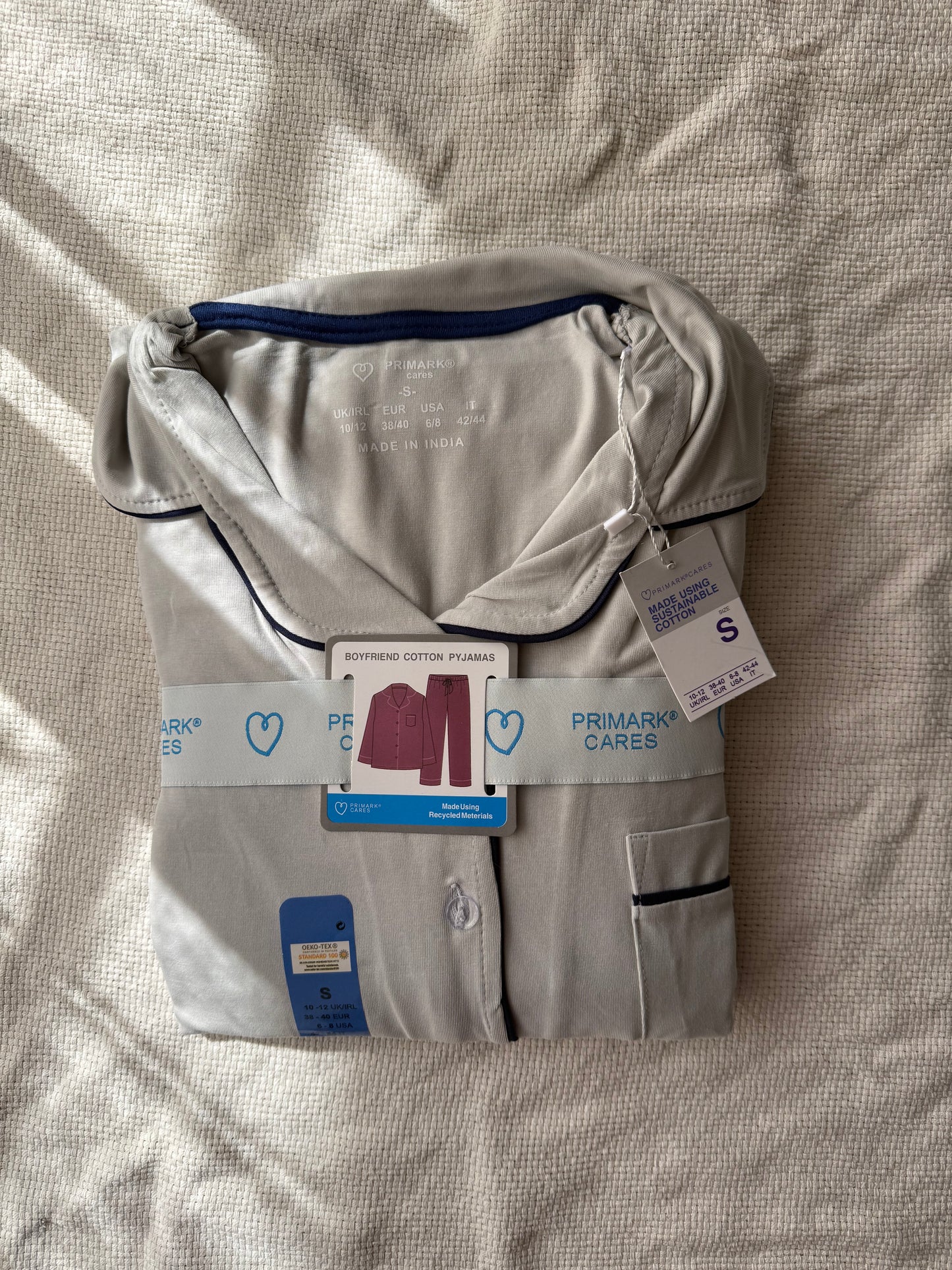 Greish X Navy Primark mirror original boyfriend pj