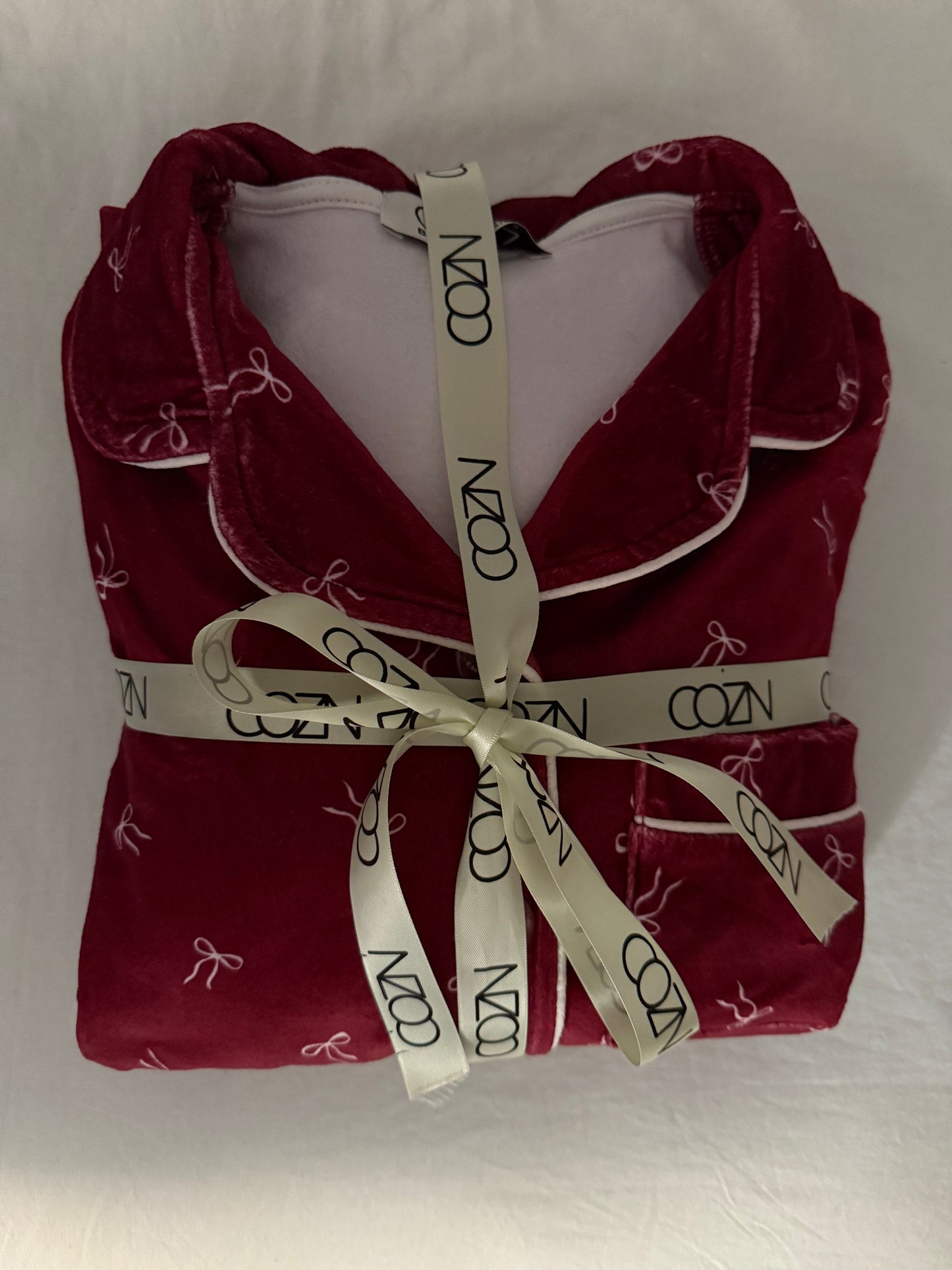 Cozn -Burgandy Bows🤍- pj