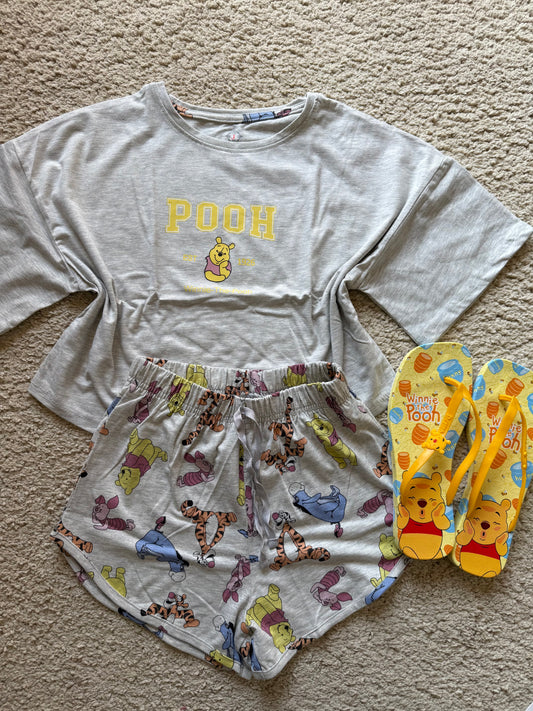 Pooh pj short Matching set💛
