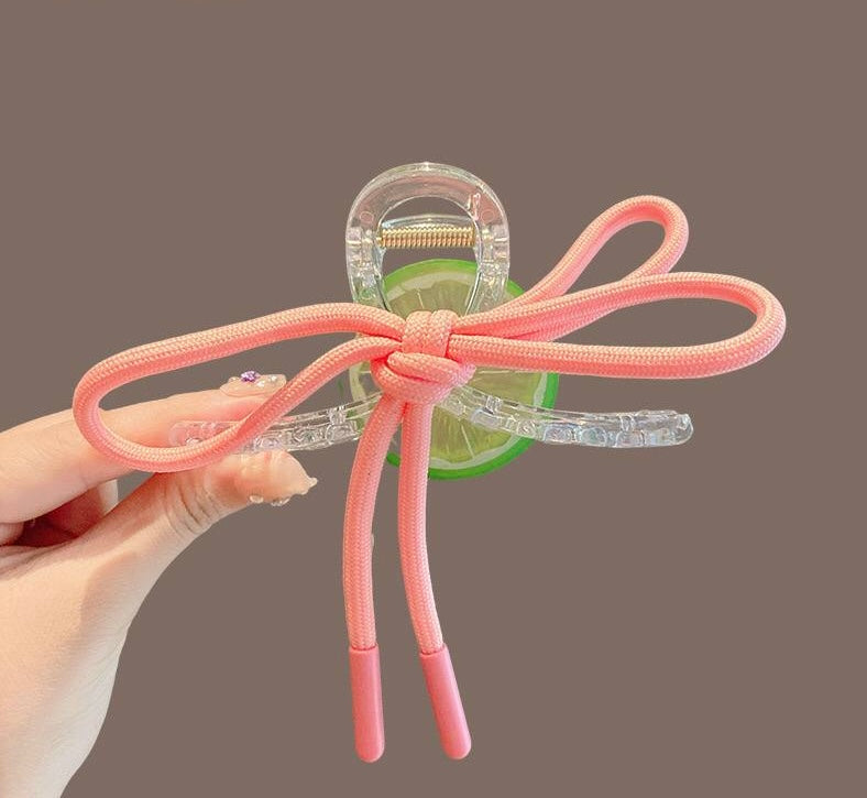 Lemon hair claw clip