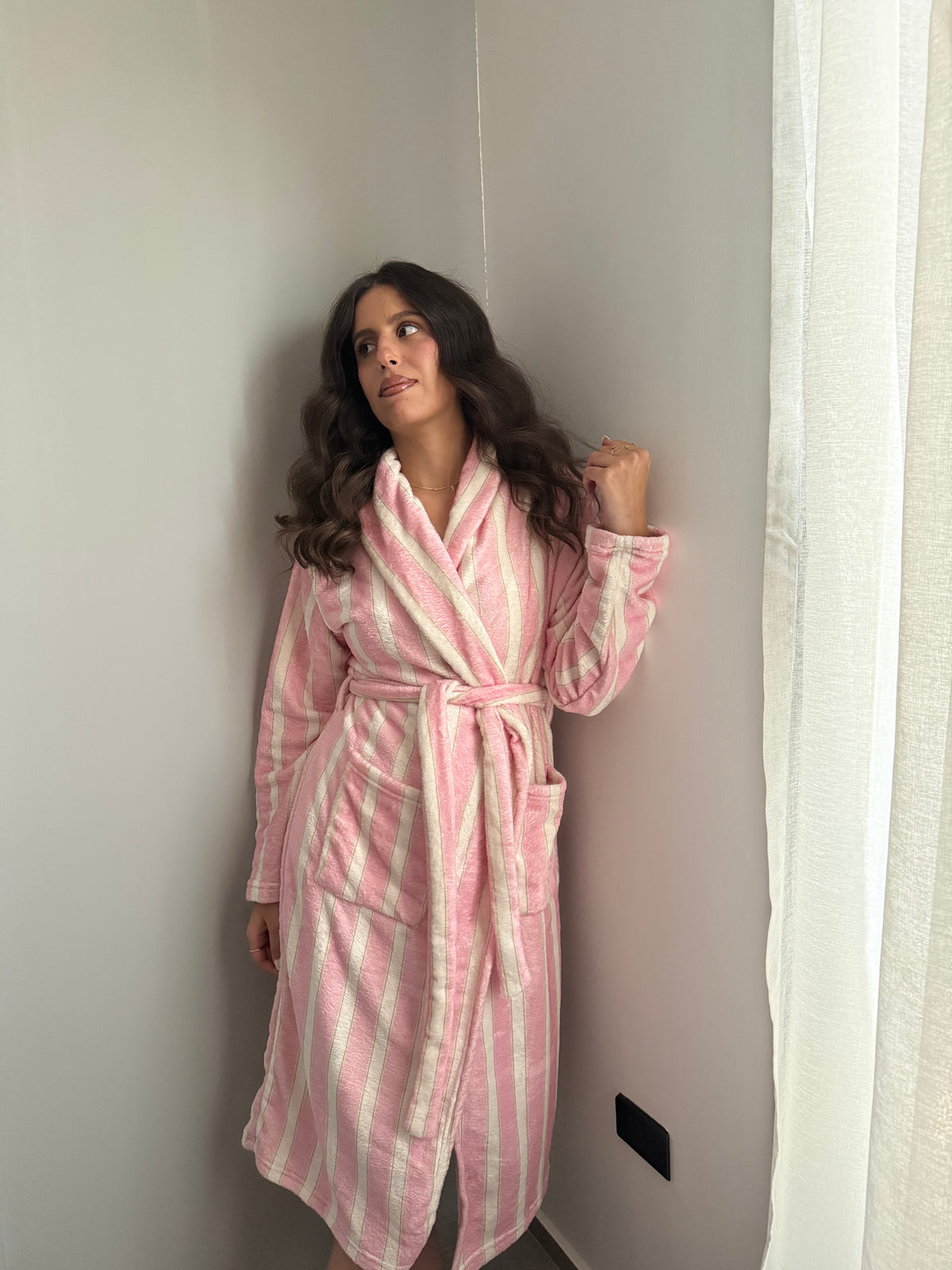 Strawberry Matcha Winter Robe 🍓🍵