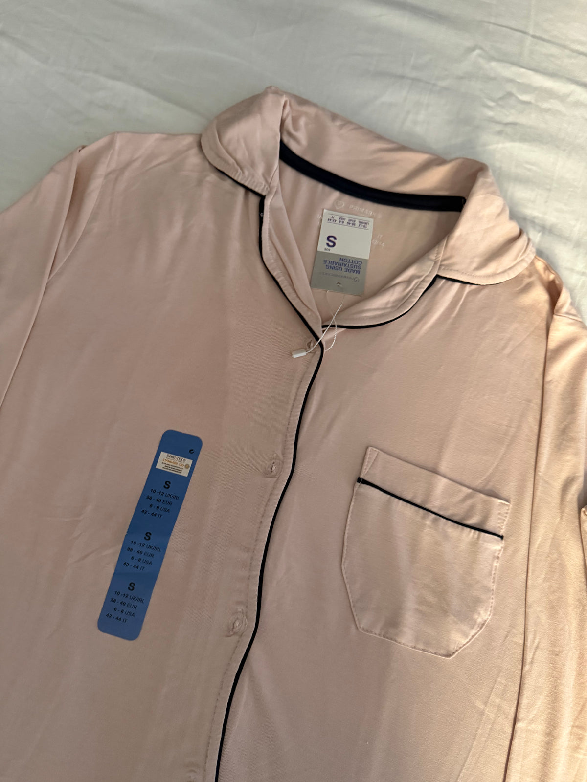 Nude pink X Navy primark mirror original boyfriend PJ