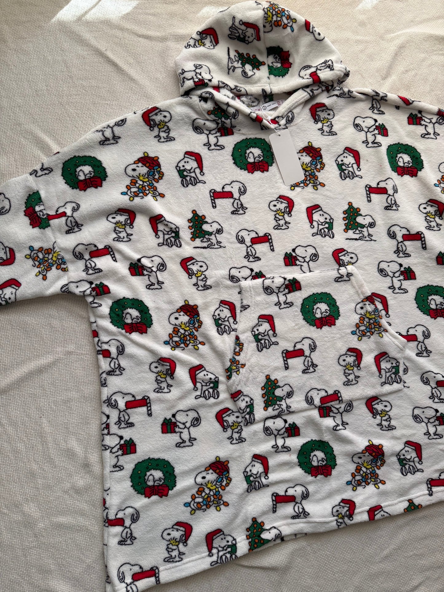 Snoopy christmas hoodie blanket