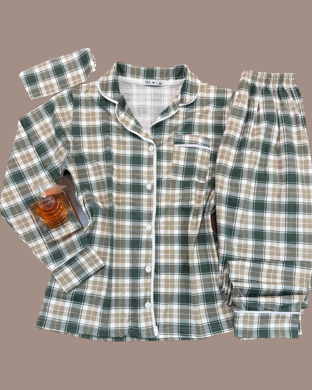 Long sleeves buttoned pyjama by order