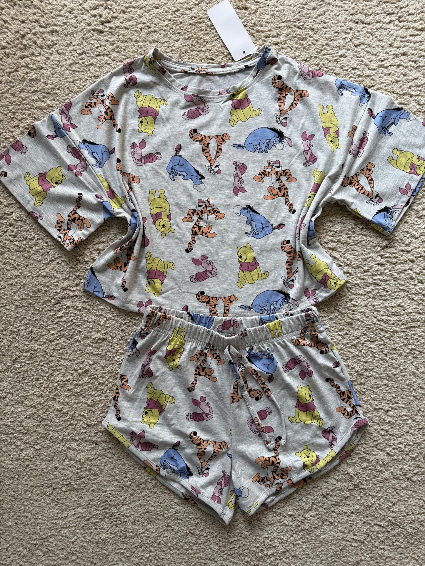 Pooh cotton pyjama short