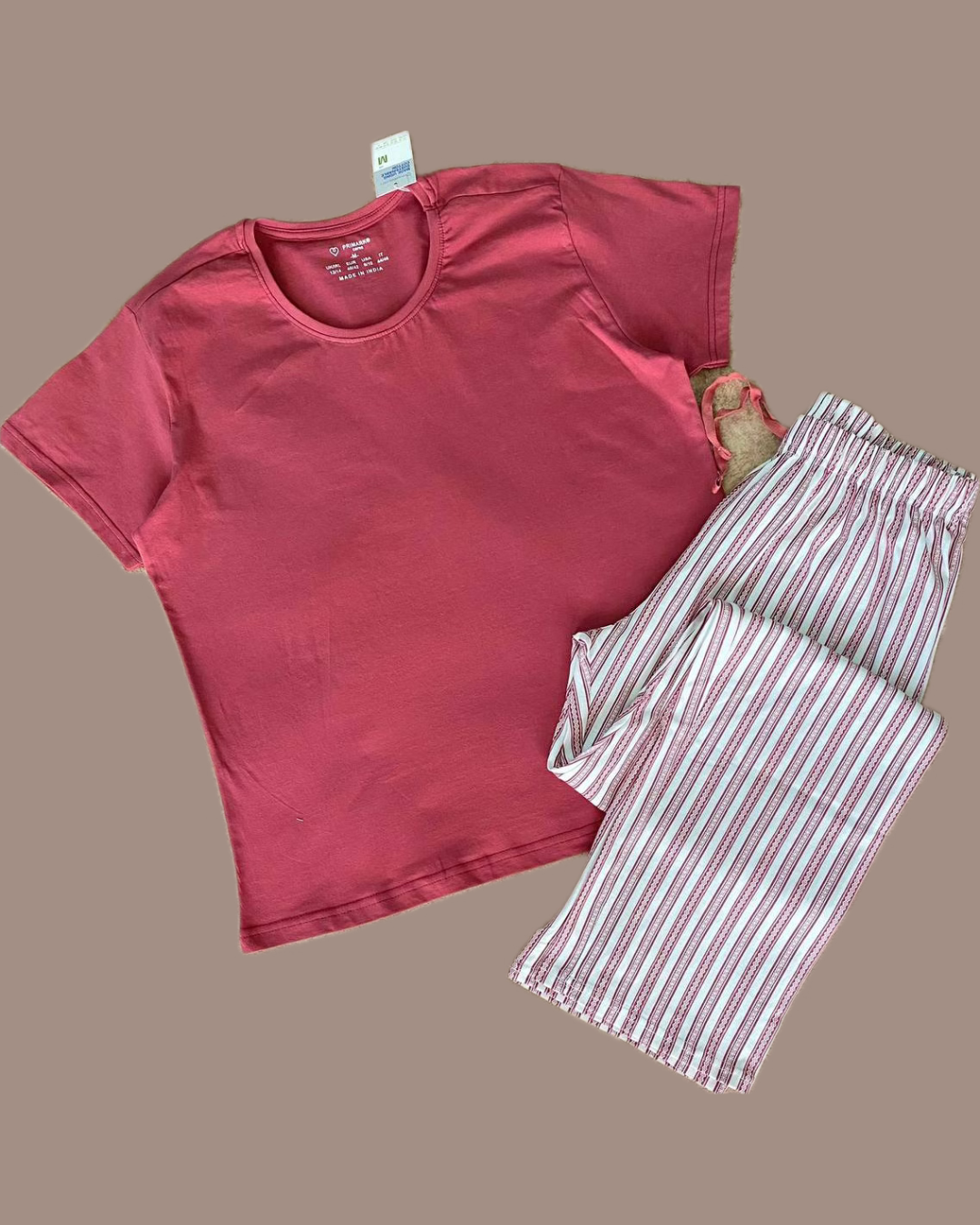 Primark mirror original half sleeves & long pants pj