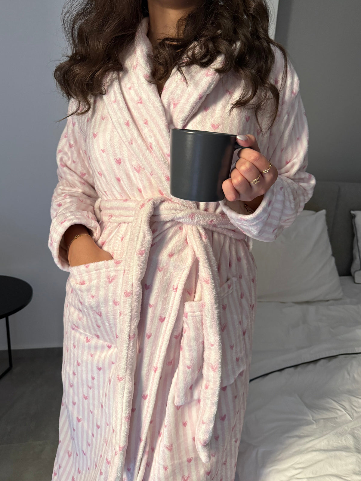 Lovely stripes Winter Robe💗