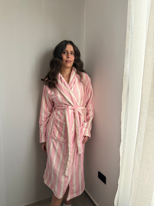 Strawberry Matcha Winter Robe 🍓🍵