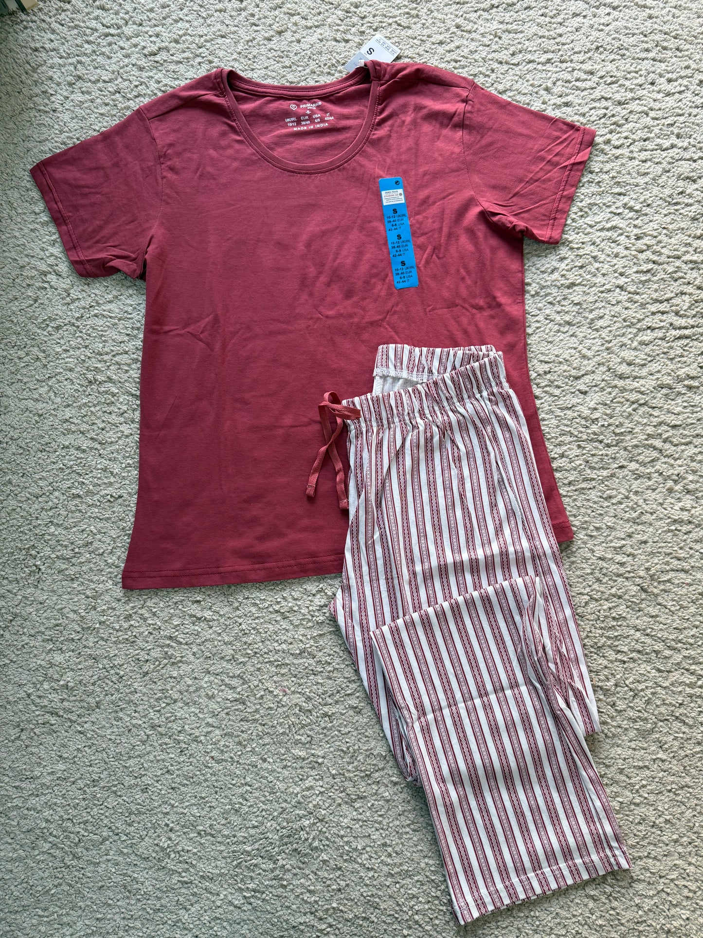 Primark mirror original half sleeves & long pants pj