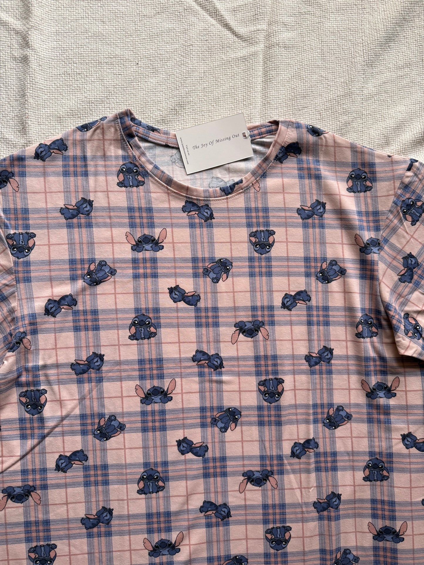 Stitch checkered Night Shirt