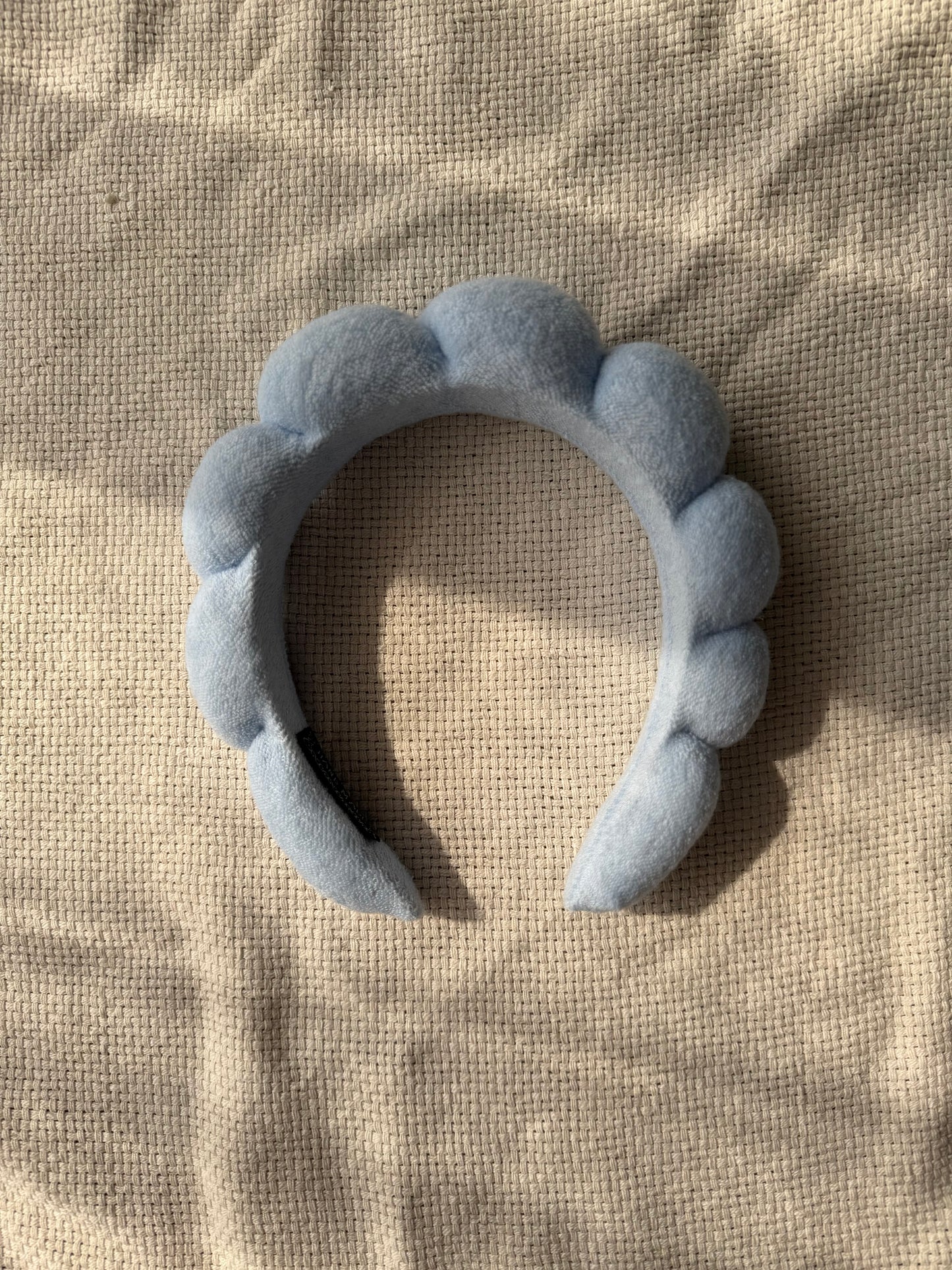 Baby blue bubble headband