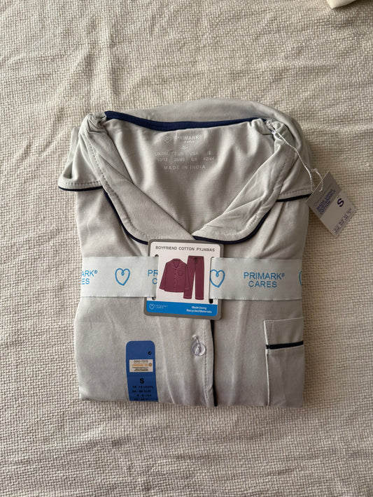 Greish X Navy Primark mirror original boyfriend pj