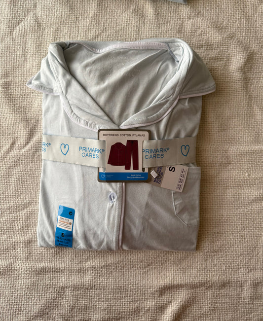 Light blue primark mirror original boyfriend pj