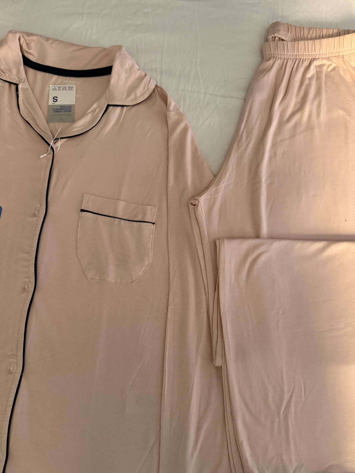 Nude pink X Navy primark mirror original boyfriend PJ