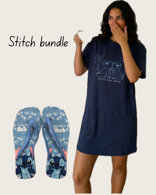 Stitch night shirt + flipflop